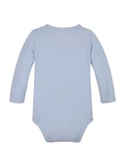 Tommy Hilfiger Blue Logo Long Sleeve Bodysuit - Image 2 of 3