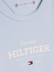 Tommy Hilfiger Blue Logo Long Sleeve Bodysuit - Image 3 of 3