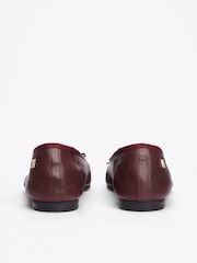 Tommy Hilfiger Red Soft Leather Ballerinas With Bow - Image 4 of 8