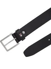 Tommy Hilfiger Black Oliver Adjustable Leather Belt - Image 2 of 3