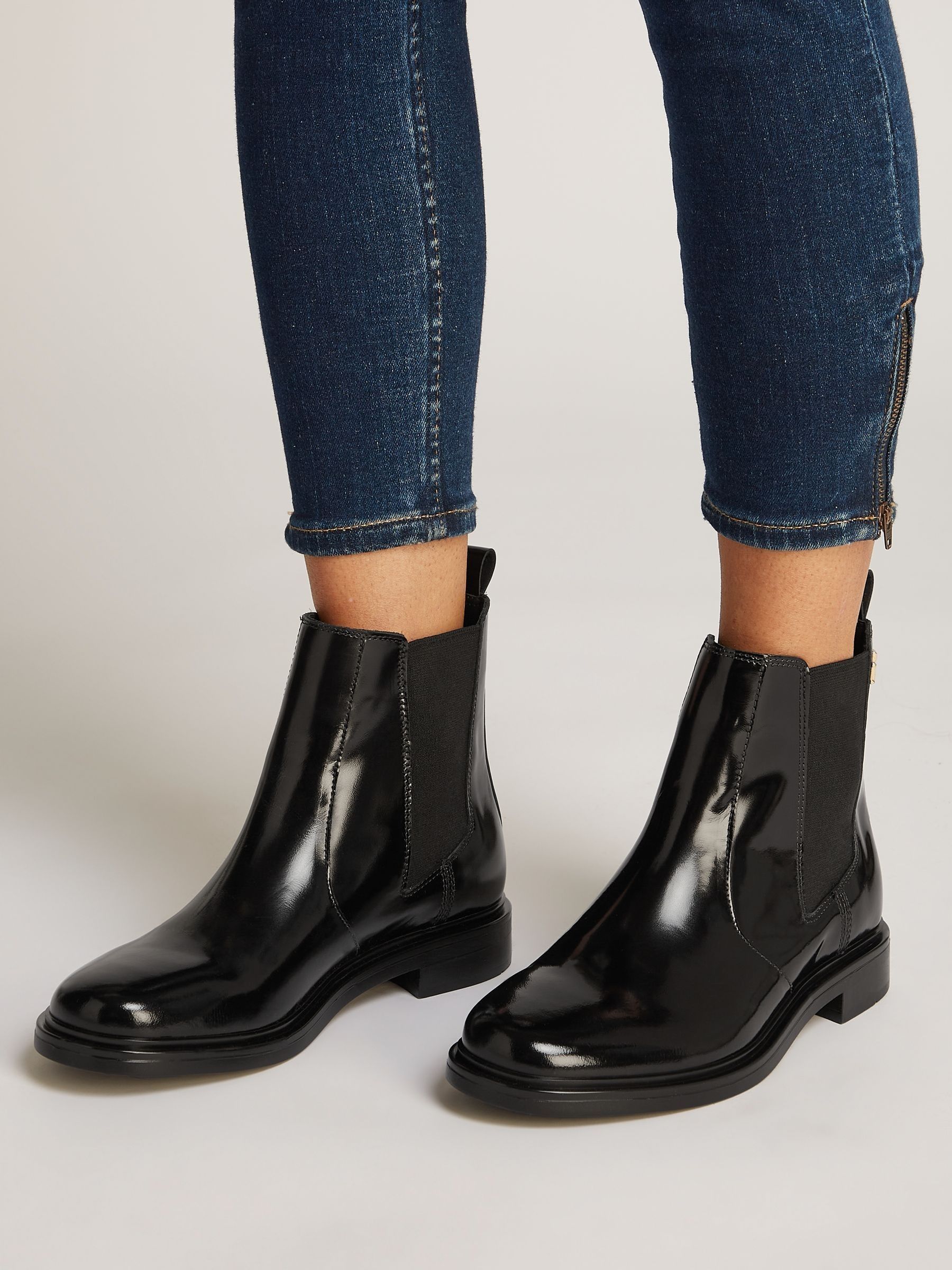 Buy Tommy Hilfiger Black Leather Chelsea Boots from Next USA