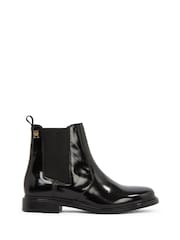 Tommy Hilfiger Black Leather Chelsea Boots - Image 2 of 6