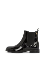 Tommy Hilfiger Black Leather Chelsea Boots - Image 3 of 6