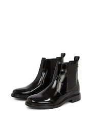 Tommy Hilfiger Black Leather Chelsea Boots - Image 4 of 6