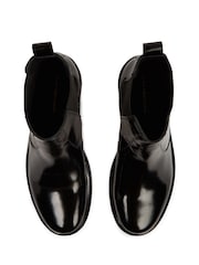 Tommy Hilfiger Black Leather Chelsea Boots - Image 6 of 6