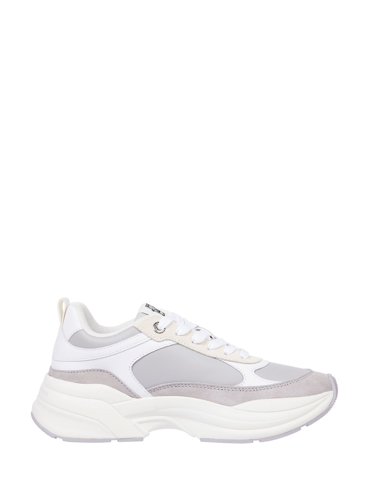 Tommy Hilfiger Grey Chunky Feminine Runner Trainers - Image 1 of 5