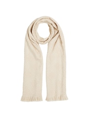 Tommy Hilfiger White Chic Wool Scarf - Image 3 of 5
