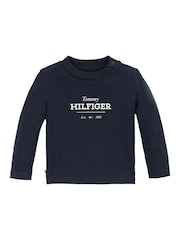 Tommy Hilfiger Blue 1985 Logo Long Sleeve T-Shirt - Image 1 of 3