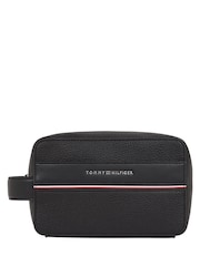 Tommy Hilfiger Black PU Wash Bag - Image 1 of 4