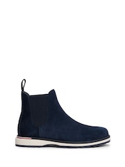 Tommy Hilfiger Blue Outdoor Suede Chelsea Boots - Image 1 of 6