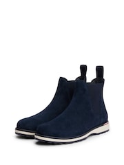 Tommy Hilfiger Blue Outdoor Suede Chelsea Boots - Image 2 of 6