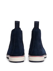 Tommy Hilfiger Blue Outdoor Suede Chelsea Boots - Image 3 of 6