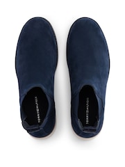 Tommy Hilfiger Blue Outdoor Suede Chelsea Boots - Image 4 of 6