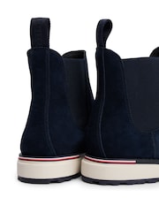 Tommy Hilfiger Blue Outdoor Suede Chelsea Boots - Image 5 of 6