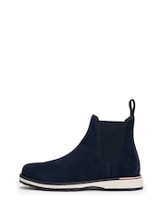 Tommy Hilfiger Blue Outdoor Suede Chelsea Boots - Image 6 of 6