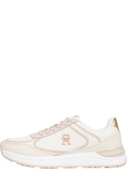 Tommy Hilfiger Pink Casual Fashion Leather Runner Trainers - Image 2 of 4