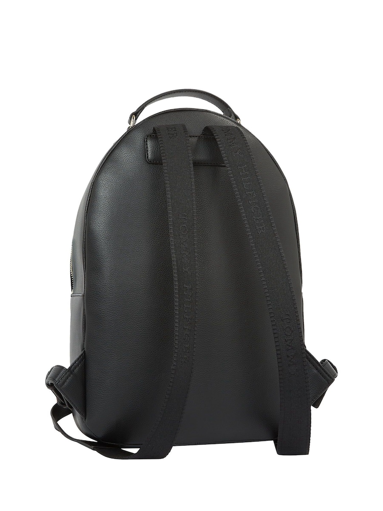 Tommy Hilfiger Black Soft Logotape Backpack - Image 2 of 4