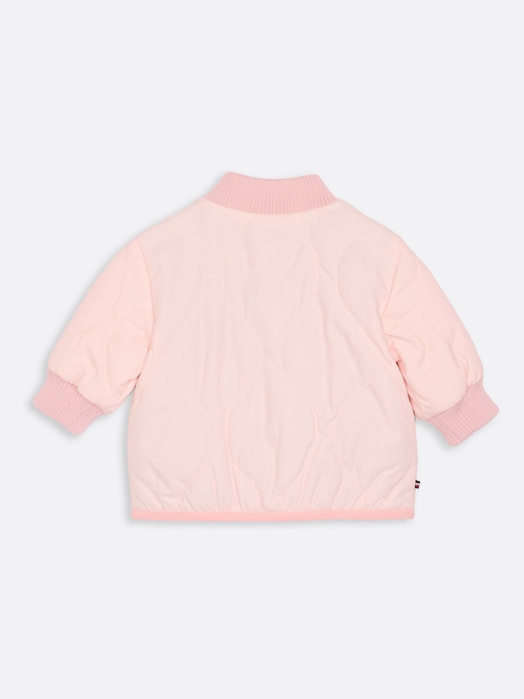 Tommy Hilfiger Pink Quilted Jacket - Image 2 of 3