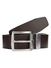 Tommy Hilfiger Brown Denton Reversible 3.5cm Belt - Image 1 of 3