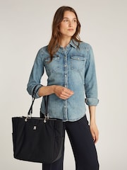 Tommy Hilfiger Black Spring Tote Bag - Image 5 of 5