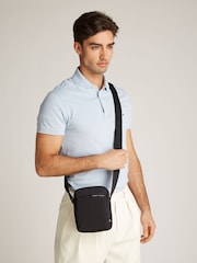 Tommy Hilfiger Black Mini Reporter Bag - Image 5 of 5