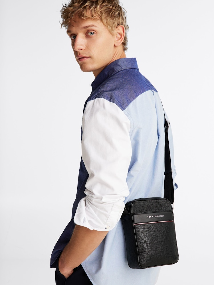 Tommy Hilfiger Black Mini Reporter Bag - Image 2 of 5