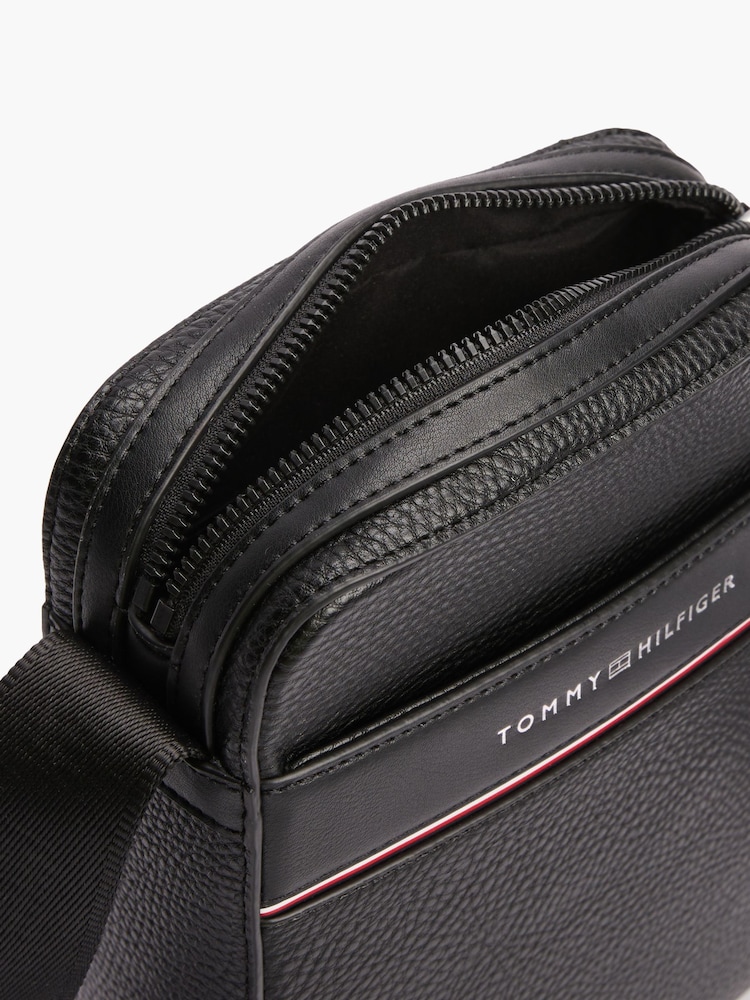 Tommy Hilfiger Black Mini Reporter Bag - Image 5 of 5