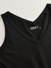 Black Sleeveless V-Neck Slouch Dress - Image 3 of 3