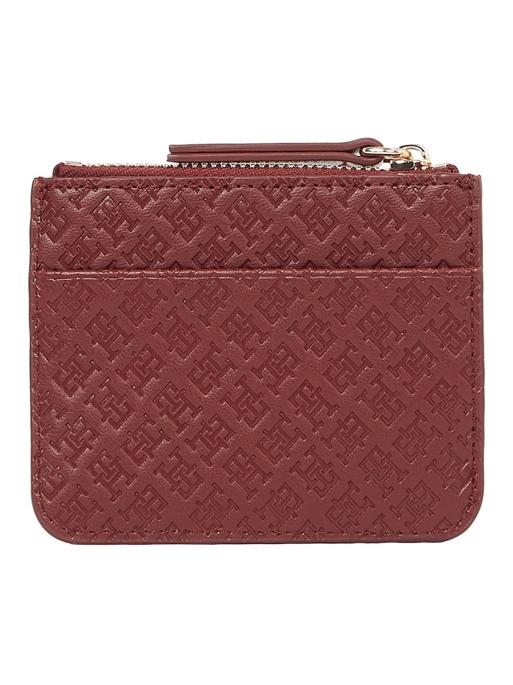 Tommy Hilfiger Red Monogram Card Holder - Image 2 of 4