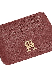 Tommy Hilfiger Red Monogram Card Holder - Image 3 of 4
