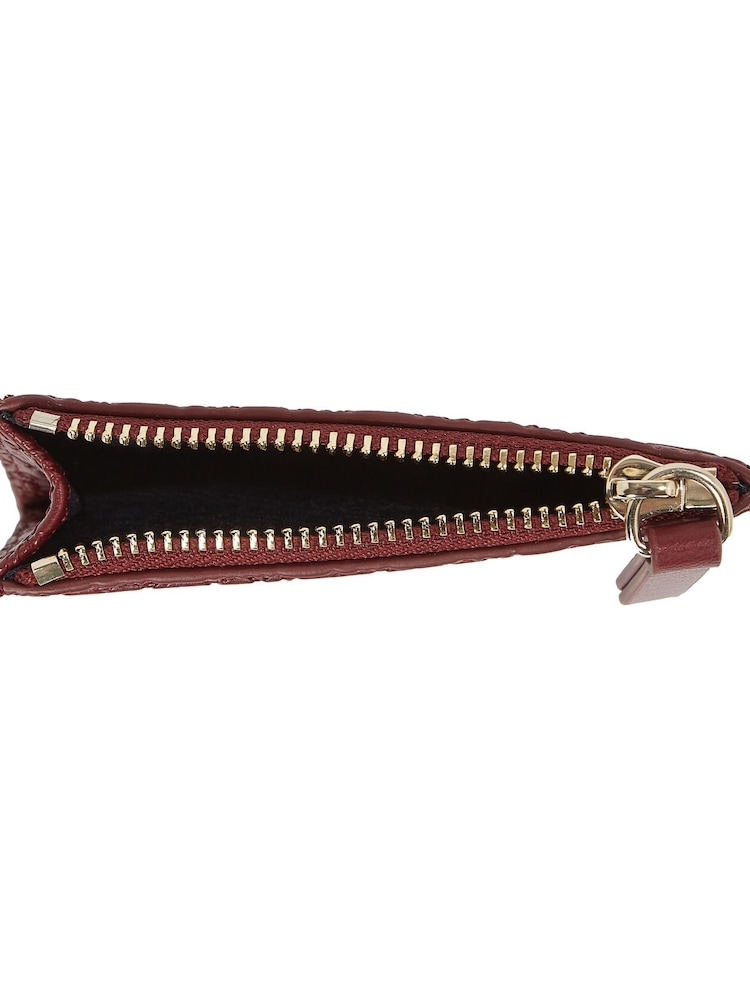 Tommy Hilfiger Red Monogram Card Holder - Image 4 of 4