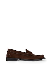 Tommy Hilfiger Brown Classic Suede Loafers - Image 2 of 6