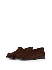 Tommy Hilfiger Brown Classic Suede Loafers - Image 4 of 6