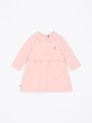 Tommy Hilfiger Pink Essential Long Sleeve Cotton Dress - Image 1 of 3