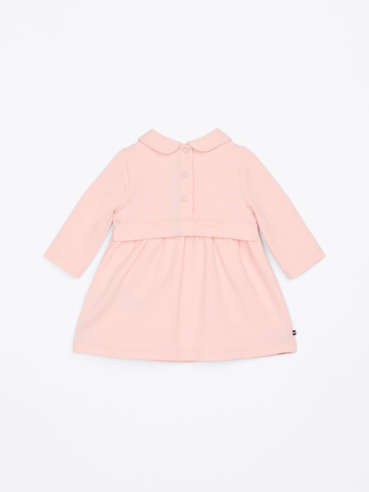 Tommy Hilfiger Pink Essential Long Sleeve Cotton Dress - Image 2 of 3