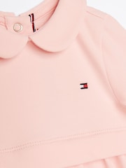 Tommy Hilfiger Pink Essential Long Sleeve Cotton Dress - Image 3 of 3