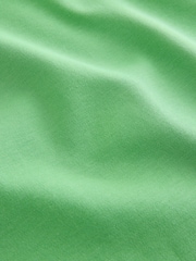 Bright Green 100% Cotton Relaxed Fit Heavyweight Longline Crew Neck T-Shirt - Image 6 of 7