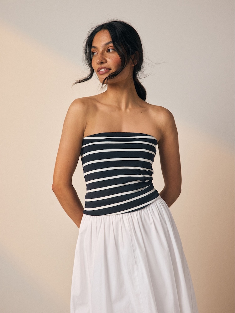 Stripe/White/Pink - Bandeau Boobtubes 3 Pack - Image 2 of 9 Stripe/White/Pink - Bandeau Boobtubes 3 Pack - Image 2 of 9