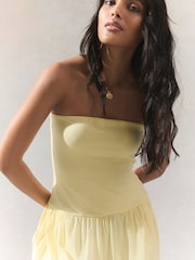 Roomgeel - Drop Waist Bandeau Maxi Length Jersey Dress - Image 2 of 4