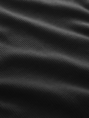 Black Strappy Maxi Length Ribbed Dress - Image 6 of 6