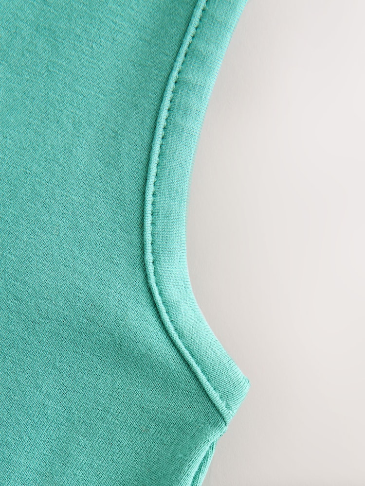 Azul petróleo - Camiseta de tirantes anchos - Imagen 3 de 3