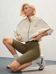 Olive Green Jersey Cycle Shorts - Image 1 of 7