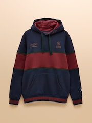 Joules Official Scone Navy Colourblock Hoodie - Image 7 of 8