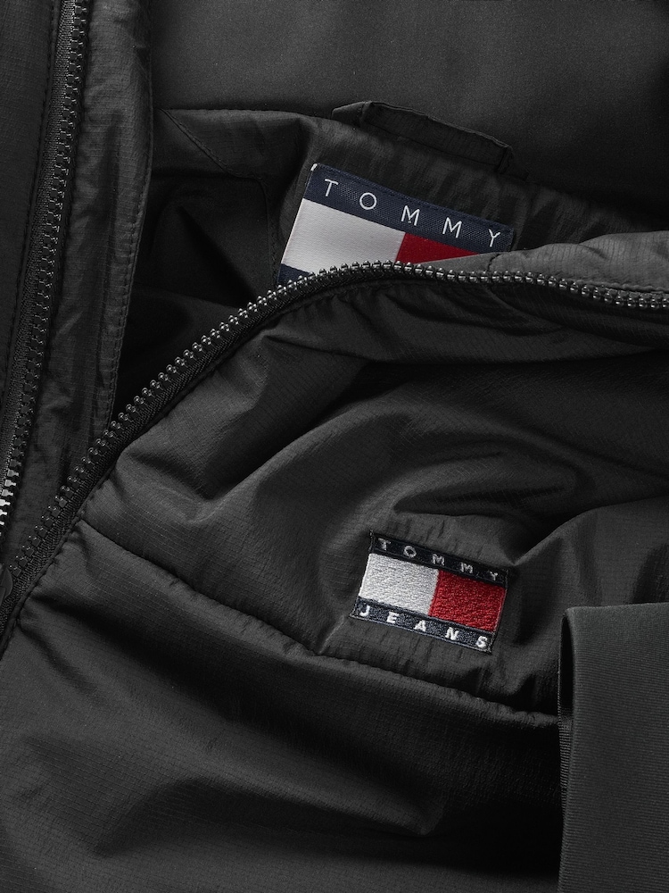 Tommy Jeans Black Light Windbreaker Jacket - Image 8 of 8