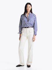 Tommy Hilfiger Blue Essential Poplin Easy Fit Shirt - Image 1 of 6
