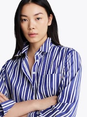 Tommy Hilfiger Blue Essential Poplin Easy Fit Shirt - Image 4 of 6