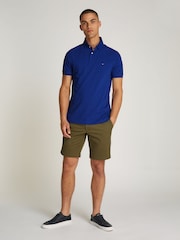 Tommy Hilfiger Blue Regular Fit Stretch 1985 Cotton Polo Shirt - Image 3 of 7