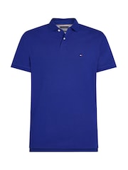 Tommy Hilfiger Blue Regular Fit Stretch 1985 Cotton Polo Shirt - Image 5 of 7