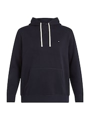 Tommy Hilfiger Blue Plus Essential Fleece Hoodie - Image 5 of 6
