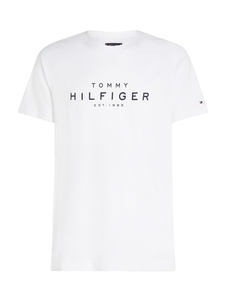 Tommy Hilfiger White 100% Cotton Big T-Shirt - Image 5 of 6